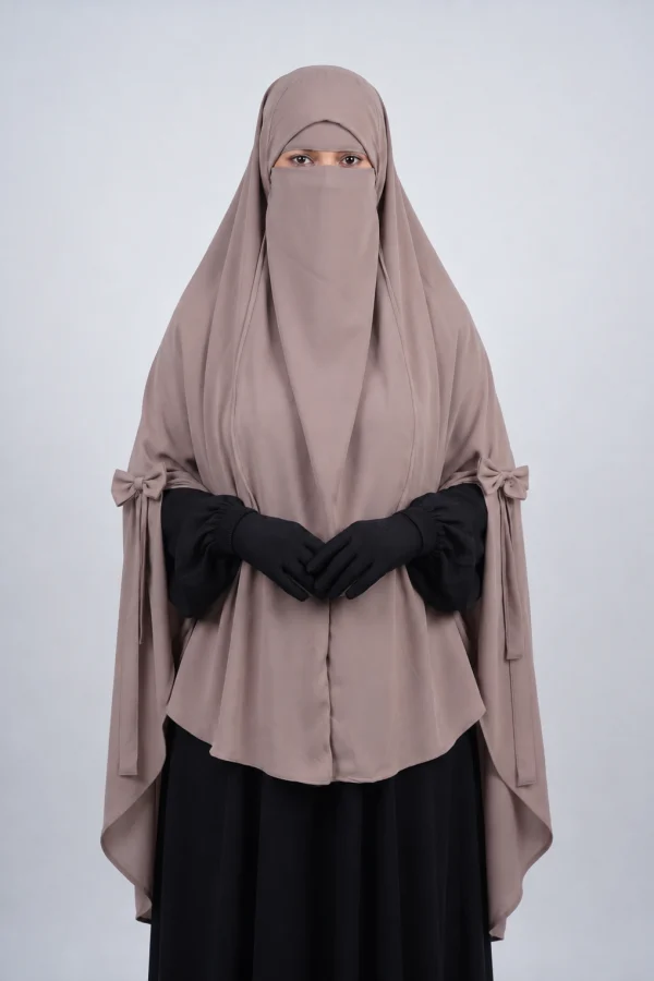 Marwa Mocha Taupe Hijab Set photo