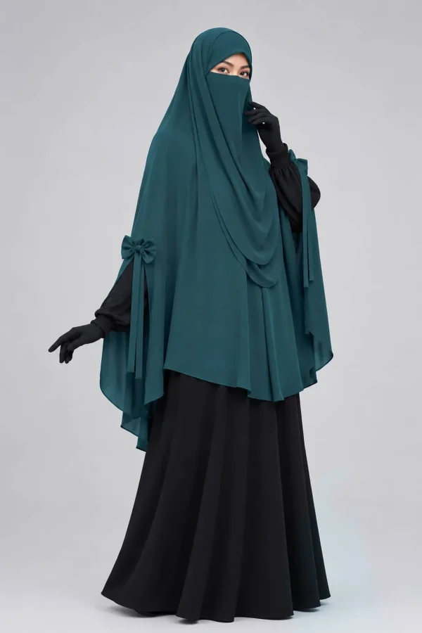 Marwa Teal Green Hijab Set photo