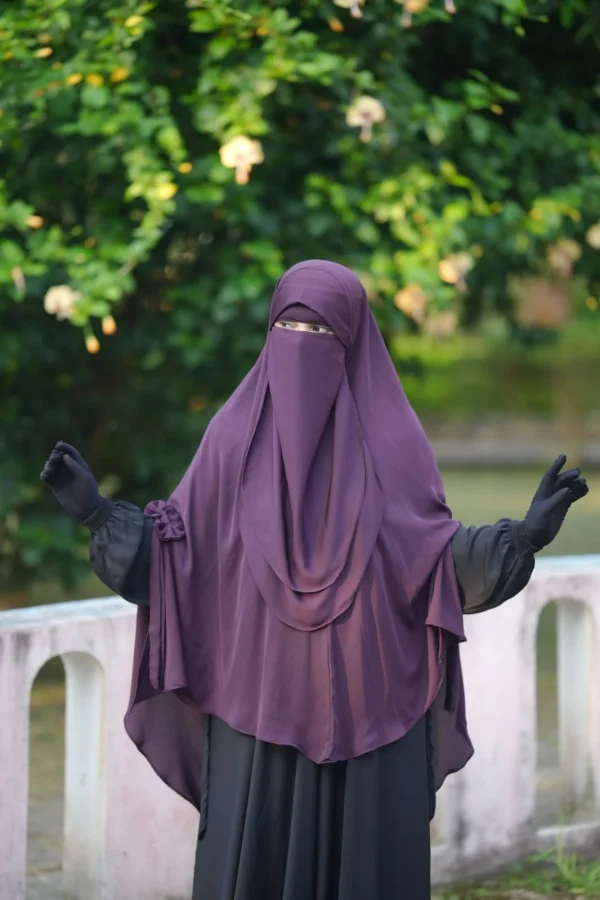 Marwa Deep Purple Hijab Set